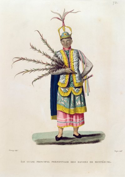 Island of Guam: Principal Character from the Dances of Montezuma, from 