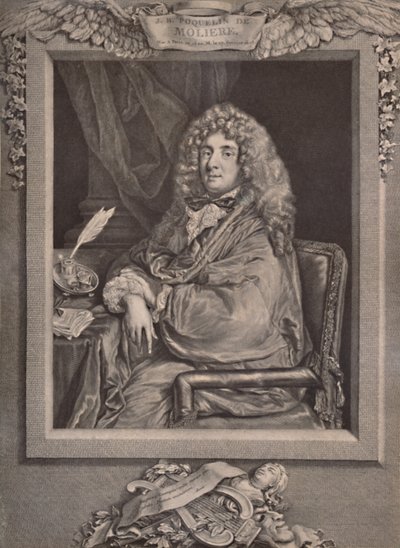 Moliere, French Playwright and Actor, 18th Century by Jacques Firmin Beauvarlet