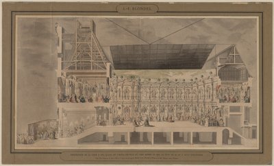 Cross Section of the Hôtel de Ville Seen in Perspective, 1739-1740 by Jacques François Blondel