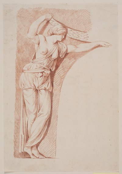 Female Figure in Classical Dress Placed in a Niche by Jacques Francois Joseph Saly