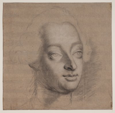 Portrait of Frederik V. Three-Quarter Profile by Jacques Francois Joseph Saly