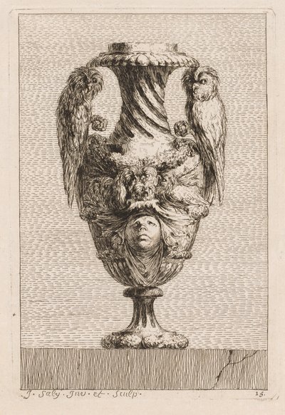 Suite of Vases: Plate 15 by Jacques Francois Joseph Saly