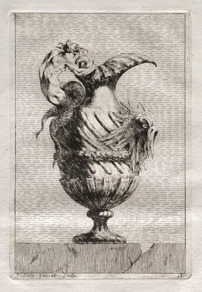 Suite of Vases: Plate 16, 1746 by Jacques Francois Joseph Saly