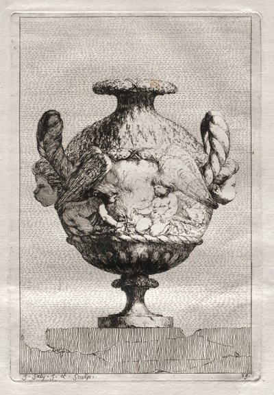 Suite of Vases: Plate 19, 1746 by Jacques Francois Joseph Saly