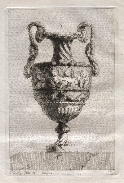 Suite of Vases: Plate 23 by Jacques Francois Joseph Saly