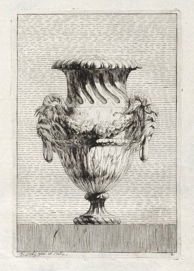 Suite of Vases: Plate 2, 1746 by Jacques Francois Joseph Saly