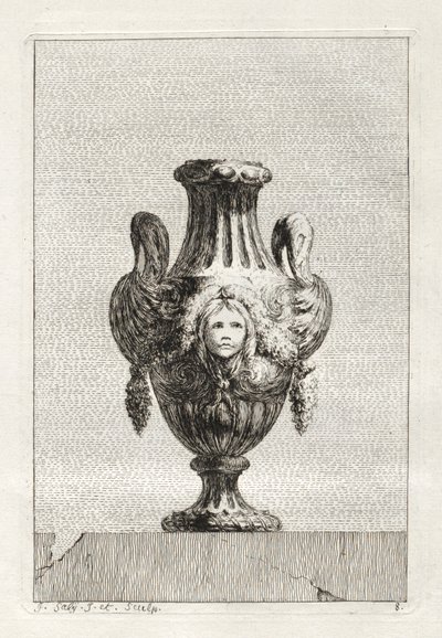 Suite of Vases: Plate 8, 1746 by Jacques Francois Joseph Saly