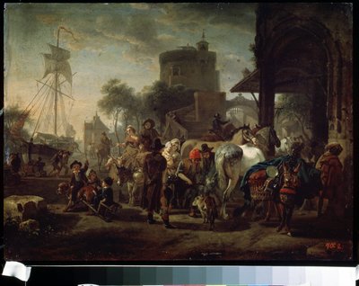 A Horse Fair by Jacques Francois Joseph Swebach