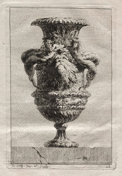 Suite of Vases: Plate 26 by Jacques François Saly