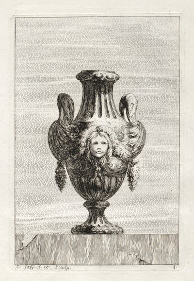 Suite of Vases: Plate 8 by Jacques François Saly
