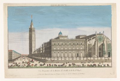 View of the Cathedral of Seville by Jacques Gabriel Huquier