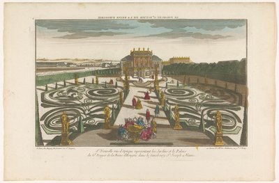View of the Garden and Palace of an Officer of the Queen of Hungary in a Suburb of Vienna by Jacques Gabriel Huquier
