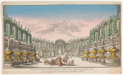 View of the Garden of Circe (Theater Decoration Representing the Gardens of Circe) by Jacques Gabriel Huquier