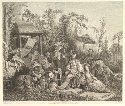 The Chinese Garden, from Chinoiseries by Jacques Gabriel Huquier