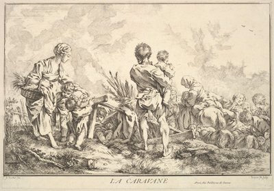 The Caravan by Jacques Gabriel Huquier