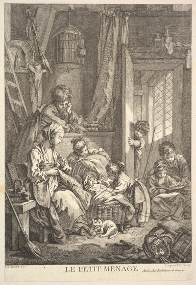 The Small Household by Jacques Gabriel Huquier