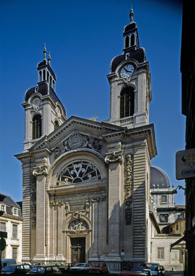 View of the chapel of the Hotel Dieu redesigned by the architect Jacques Germain Soufflot. Lyon, Rhone by Jacques Germain Soufflot