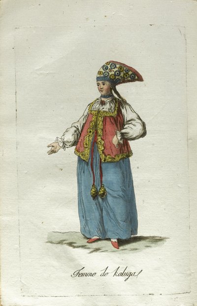 A Maiden from Kaluga in Festive Dress by Jacques Grasset de Saint Sauveur
