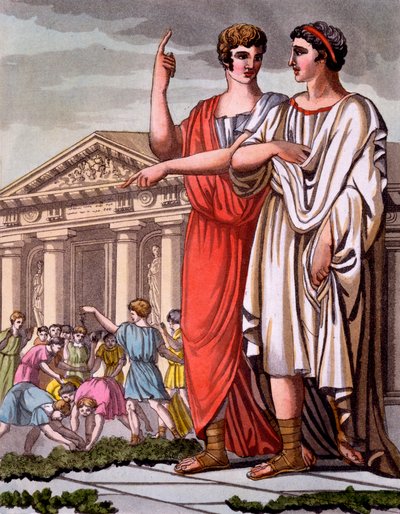 Costume of the Candidate for Office in Rome, a Folio from 