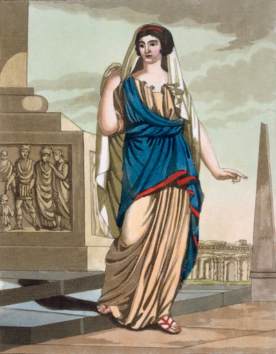 Female Citizen of Ancient Rome by Jacques Grasset de Saint Sauveur