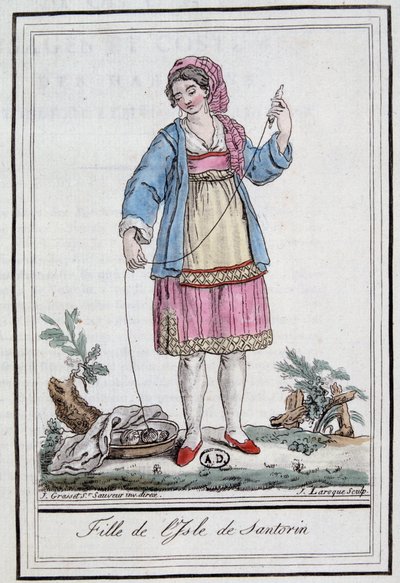 Girl of Santorini Island by Jacques Grasset de Saint Sauveur