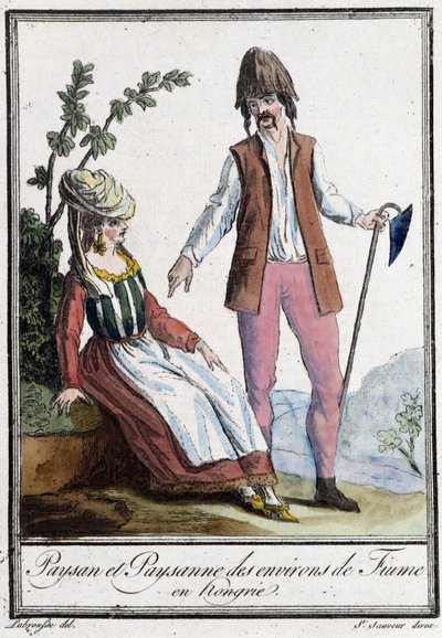 Peasant and Peasant of Fiume (Croatia) - in 