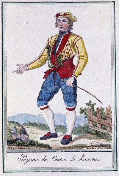 Peasant of the Canton of Lucerne (Switzerland) - in 