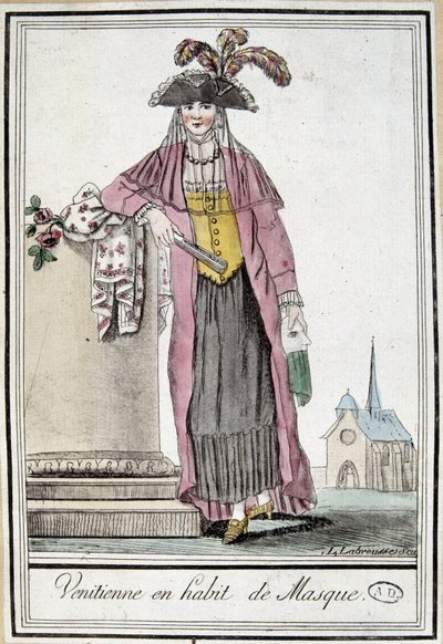 Venetian in Masked Costume - in 