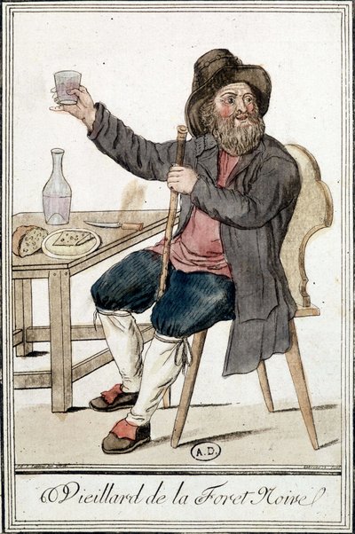 Vieillard de la Forêt Noire - in Encyclopédie des Voyages by J. Grasset Saint-Sauveur by Jacques Grasset de Saint Sauveur