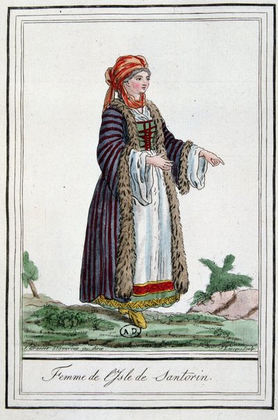 Woman of the Island of Santorini by Jacques Grasset de Saint Sauveur