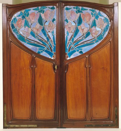 Double Door, Designed by Jacques Gruber, Emile Andre, and Eugene Vallin for Vaxelaire et Cie by Jacques Gruber