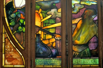 Nancy, Art Nouveau, Chamber of Commerce and Stock Exchange, Stained glass by Jacques Gruber by Jacques Gruber
