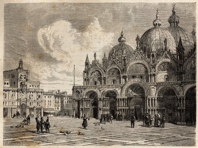 The square and the church of St. Mark by Jacques Guiaud