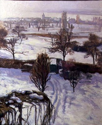 View of Geneva in Winter by Jacques Jacobi
