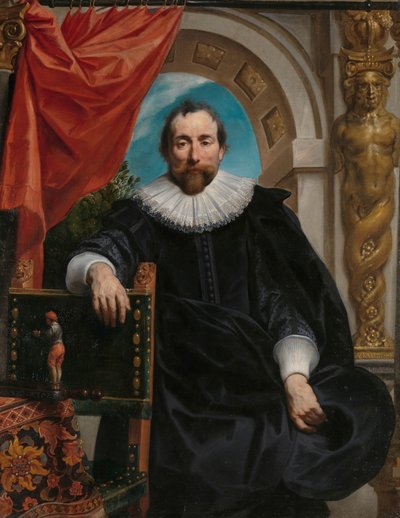 Portraits of Rogier Le Witer and his Wife, Catharina Behaghel by Jacques Jordaens