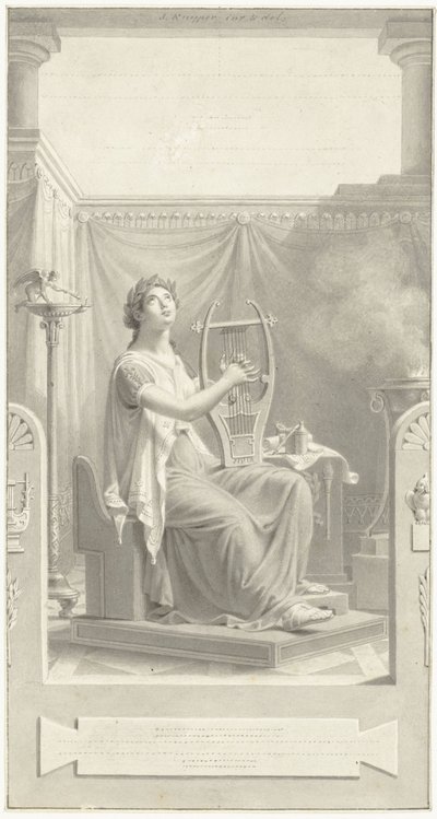 Design for the Title Page for Poems by H. Tollens Czn. by Jacques Kuyper