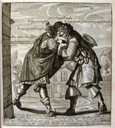 17th century engraved illustration from a collection of proverbs by Jacques Lagniet by Jacques Lagniet