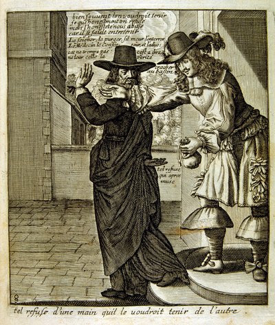 17th century engraved illustration from a collection of proverbs by Jacques Lagniet by Jacques Lagniet
