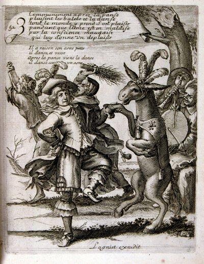 17th century engraved illustration from a collection of proverbs by Jacques Lagniet by Jacques Lagniet