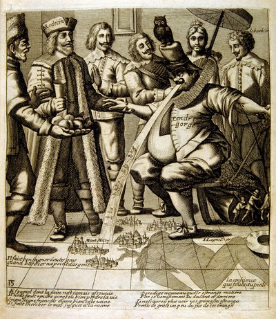 Illustration of Fables by Jean de La Fontaine by Jacques Lagniet