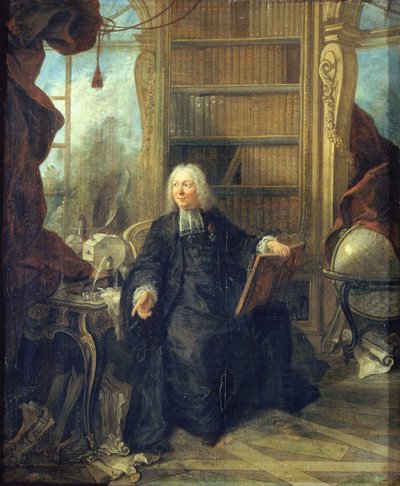 Portrait of Jean-Antoine Nollet, c. 1740 by Jacques Lajoue de