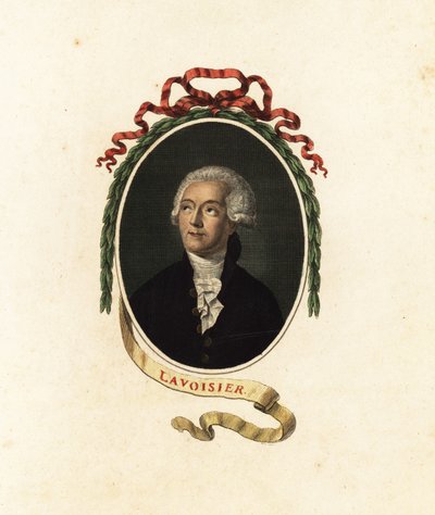 Antoine Lavoisier, French Chemist, Economist and Nobleman (engraving) by Jacques Louis (after) David
