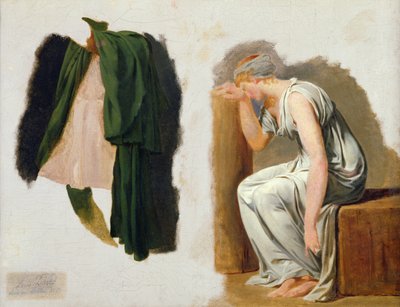 A Green Toga and Camille, Study for 