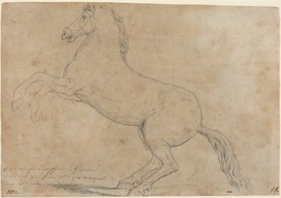 An Antique Sculpture of a Horse by Jacques Louis David