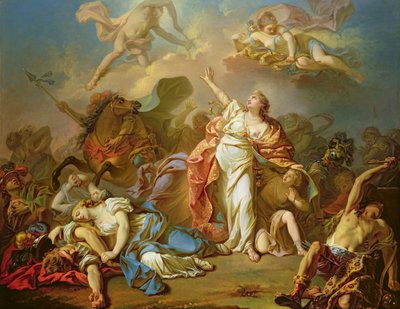 Apollo and Diana Attacking the Children of Niobe by Jacques Louis David