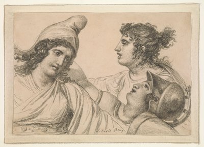 Composition with Three Figures by Jacques Louis David