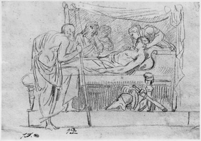 Death of Meleager by Jacques Louis David