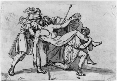 Death of Meleager by Jacques Louis David