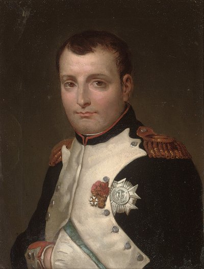 Napoleon in His Study in the Tuileries Palace (Detail) by Jacques Louis David