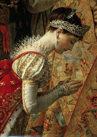 The Coronation of Napoleon (detail) by Jacques Louis David